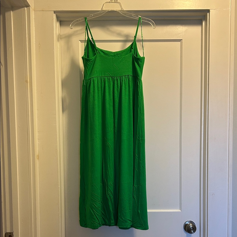 Old Navy Women’s Green Spaghetti Strap Dress - NWT, Size Medium Petite - Picture 3 of 7